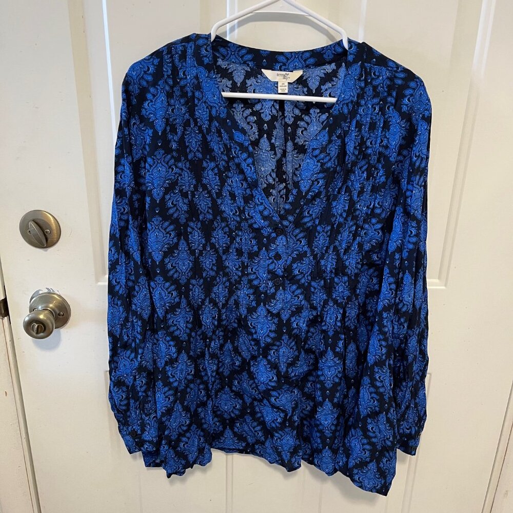 Terra & Sky - Long Sleeve Blouse - 2X